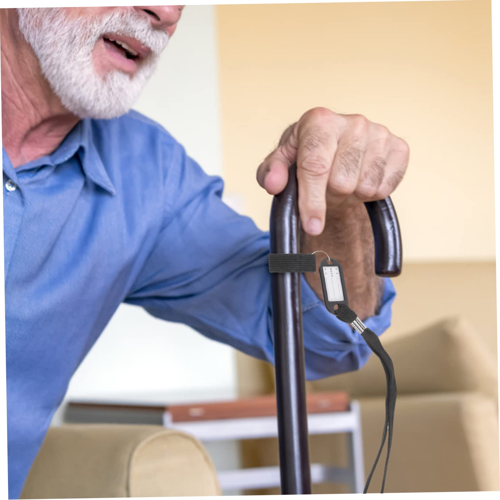 NULYLU Cane Wrist Strap Lanyard 4pcs Anti Lost Phone Lanyard Walking Cane Accessory Waterproof Reusable for Elderly