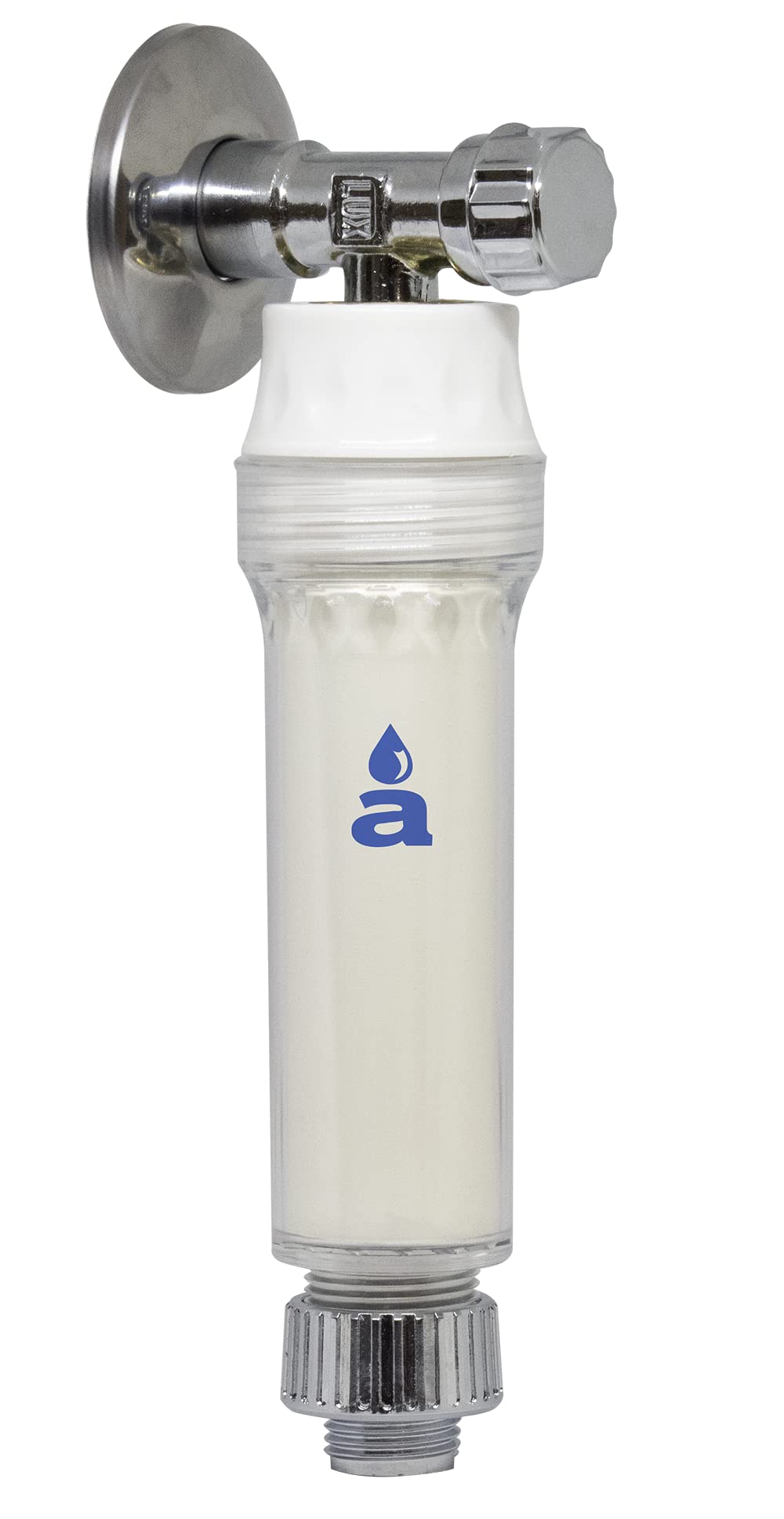 Aquasan Filtro Sottolavello AQUALUX Con Sistema Brevettato In Argento 999 Universale Sistema Filtrante Sottolavello Riduce Cloro, Torbidità, Sabbia, Ruggine, Calcare E Sedimenti Metallici