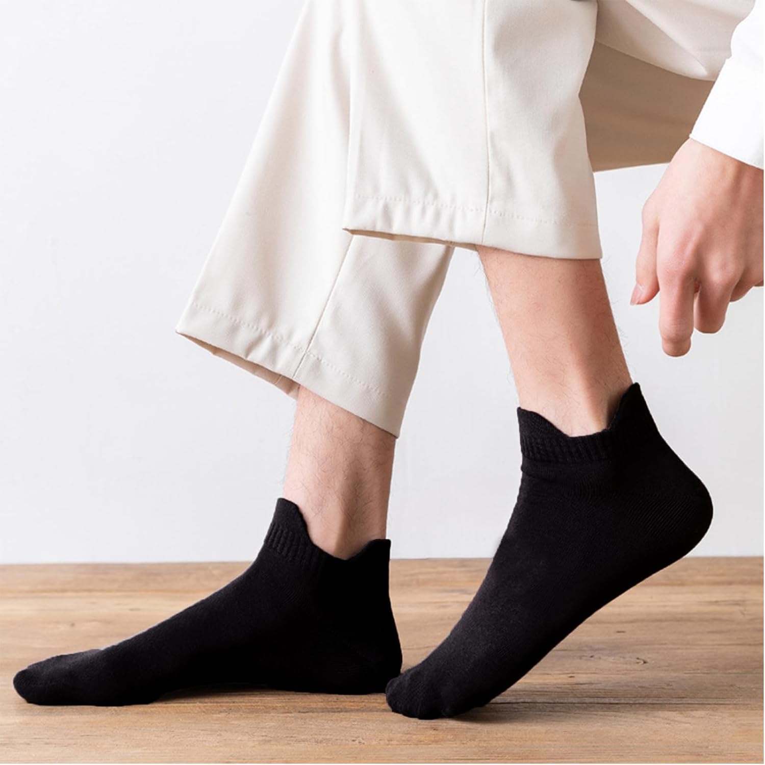 10-20 Pairs Athletic Ankle Socks for Men Breathable Low Cut Running Socks Cushioned Moisture Wicking for Sport Traveling - Image 4