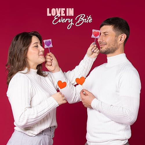 Miniatura 5 de Tiger Pops - Paletas de bayas con sabor a cereza y frambuesa azul, perfectas para regalos del día de San Valentín, gran alternativa a los dulces