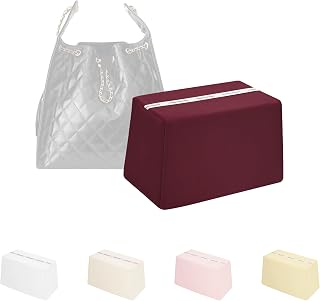 KINGS IN BAG Purse Pillow Insert for Chanel 25 Small Handbag, Rouge H | Designed to Fit, Shape Support, Memory Foam Filling, Silky Soft Fabric, Lightweight for Storage