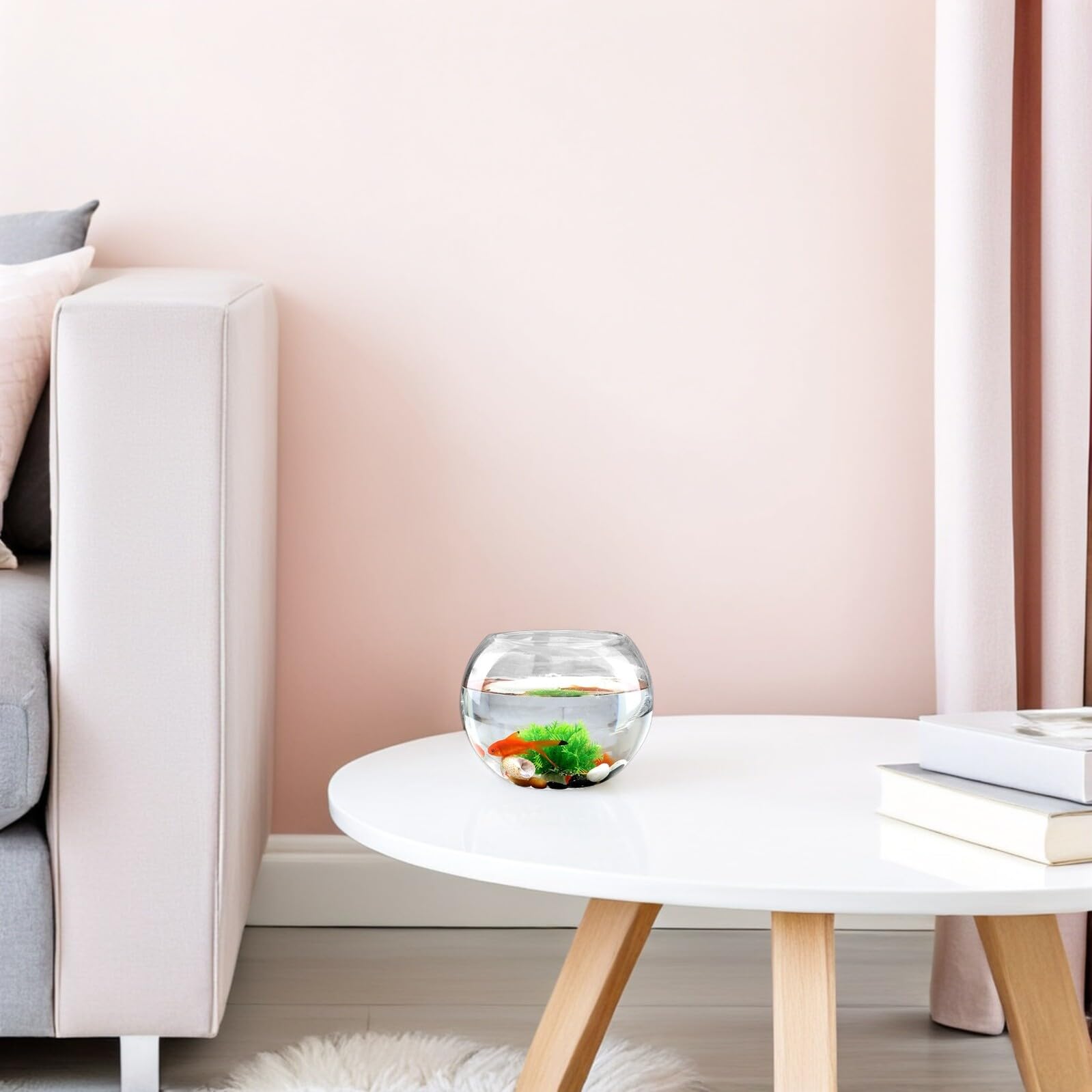 BESPORTBLE 2 Pz Bottiglia di micro orizzontale terrario idroponico contenitore trasparente arredamento dell'ufficio pianta terrario rotondo fai da te sospeso decorare