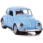 Berry President 1967 Classic Beetle Bug Vintage 1/32 Scale Diecast Metal Pull Back Car Model Toy for Gift/Kids (SkyBlue)