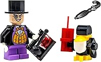 Vista 1 de LEGO Superhéroes: Minifig de pingüino con ayudante, dinamita y capa negra
