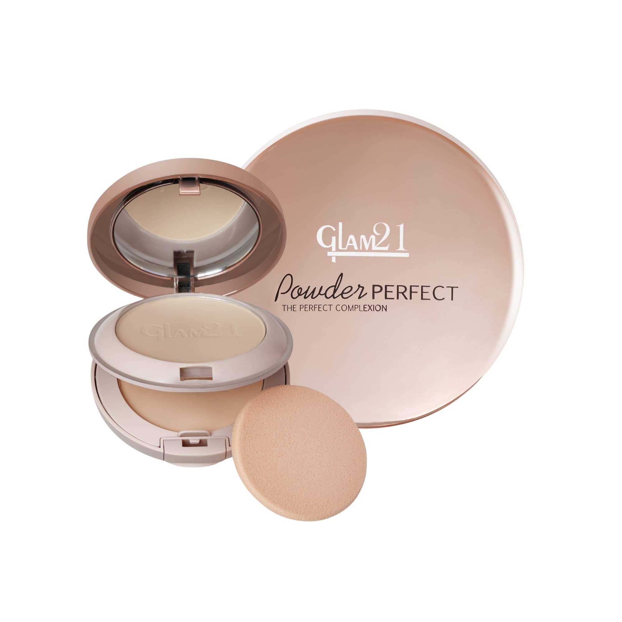 Glam21 Powder Perfect Complexion 2-in-1 Compact 24gm with Oil Control formula | Sweatproof | Flowy Matte Finish | Classic Ivory-02-image-42