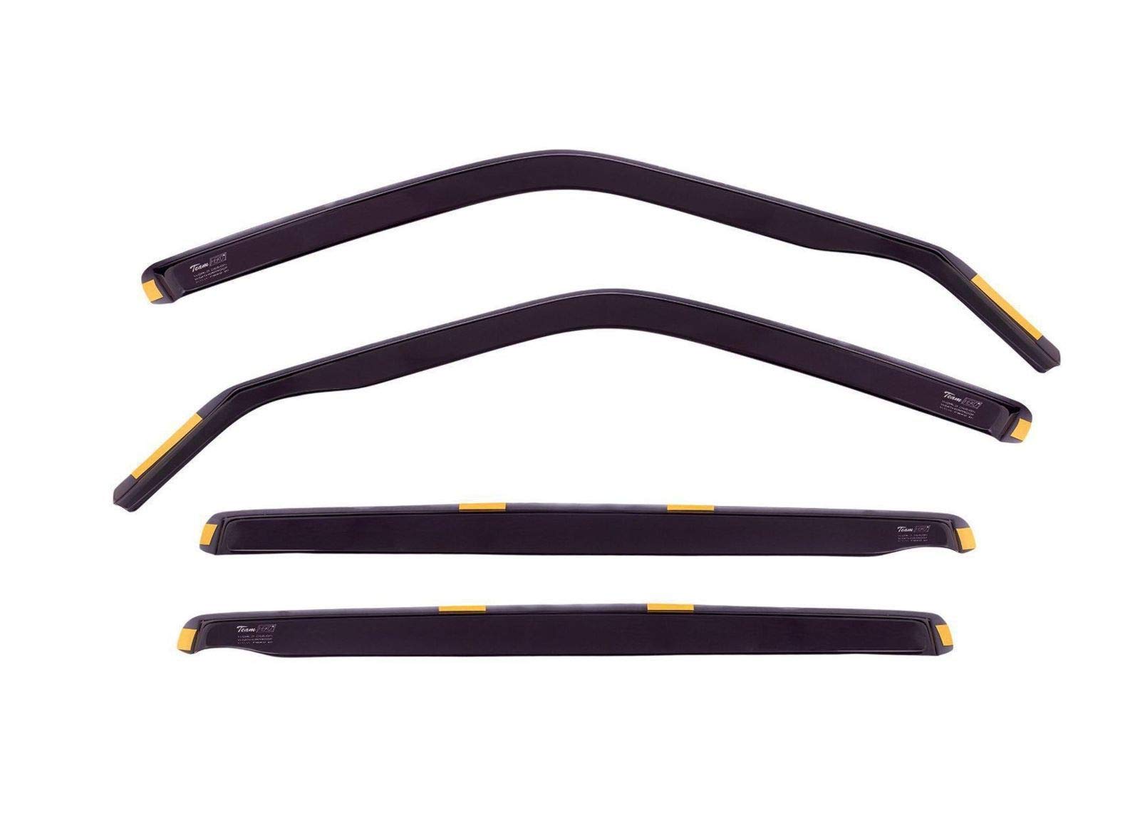 J&J AUTOMOTIVE Windabweiser passend für Volkswagen Passat B5 Kombi 1997-2004 4tlg, Heko Regenabweiser Vorne Hinten Getönt Dunkel Passform