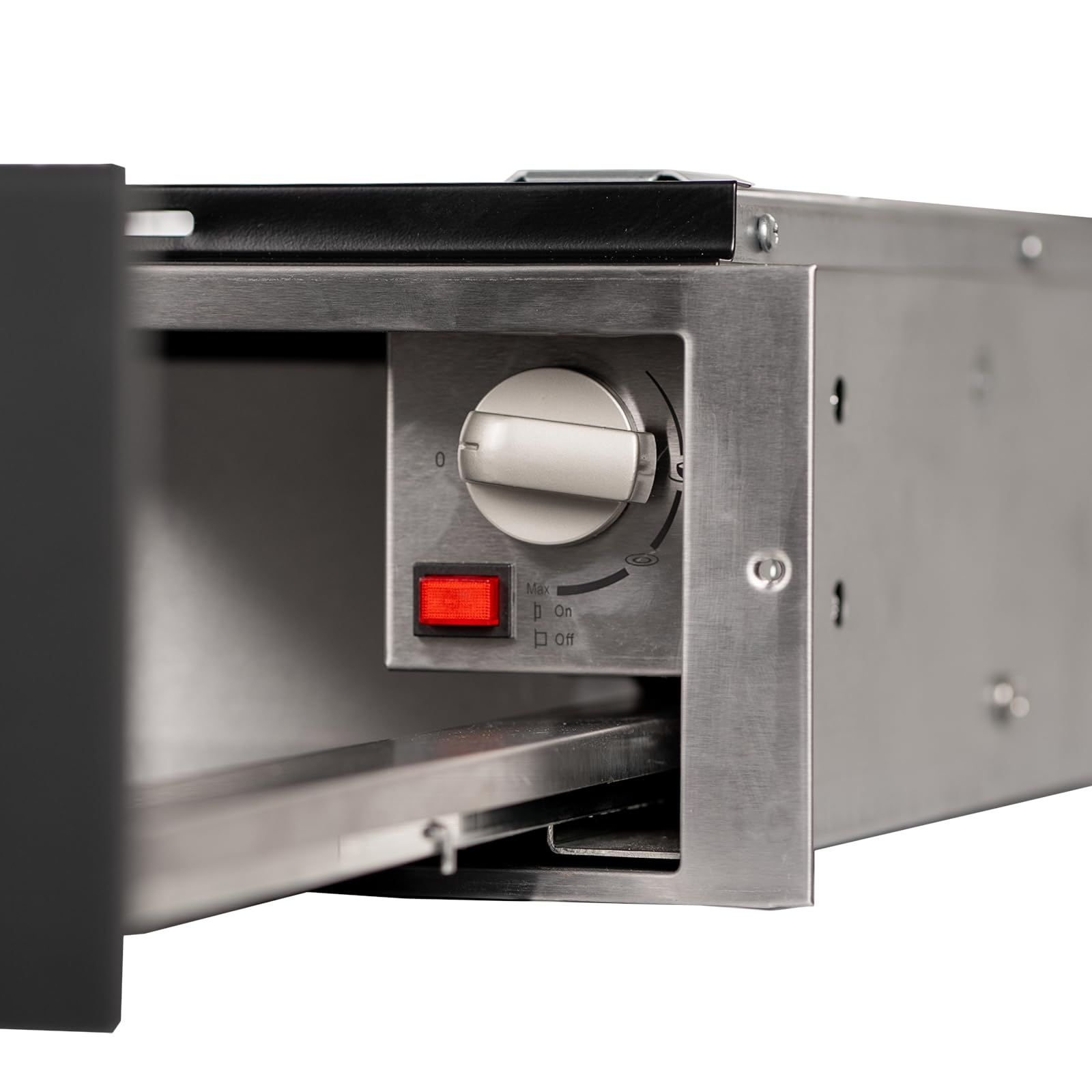SIA Push Push Warming Drawer in Gunmetal Grey, 2 functions BIPWD14GM — view 5