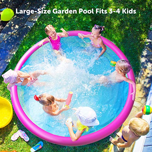 Joyjoz-Piscina-Hinchable-para-Ninos-150-cm-36-cm-Piscina-para-Infantil-Piscina-Jardin-Juguetes-de-Verano-para-Juegos-de-Agua-al-Aire-Libre-e-Interior