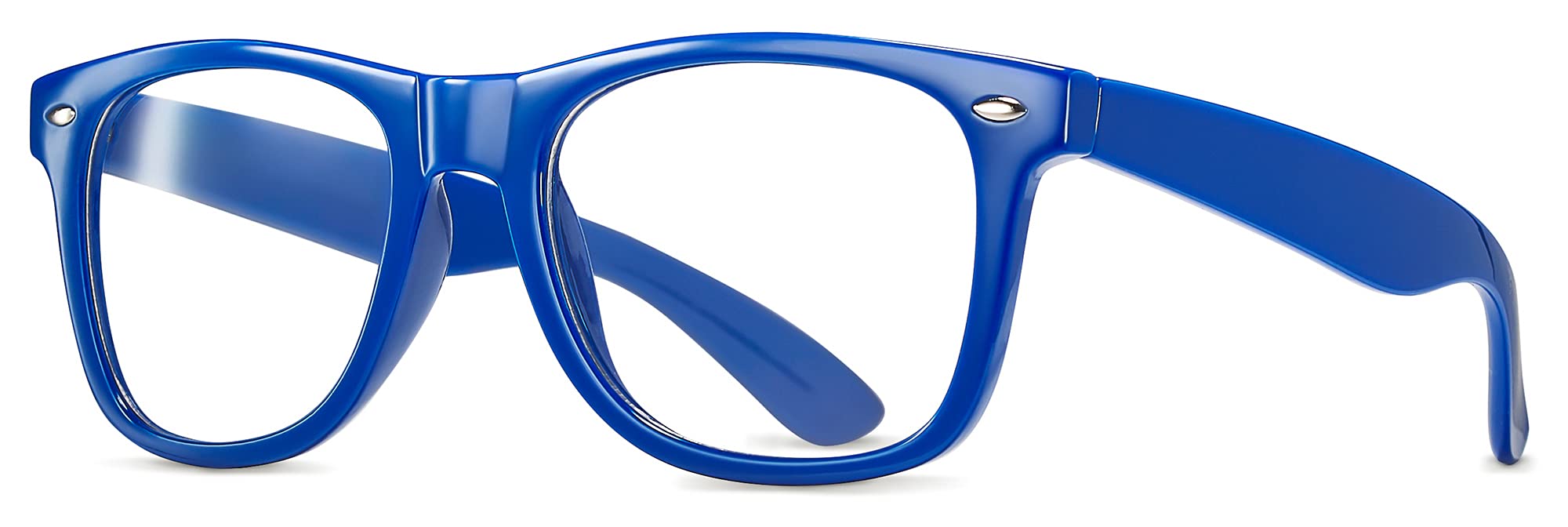 Clear Lens Non-Prescription Retro Nerd Glasses for Men Women - Cosplay Costume Fake Eyeglasses