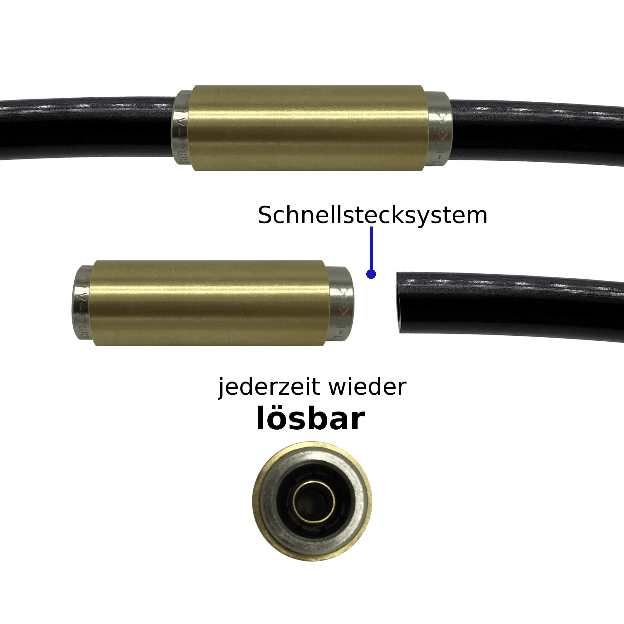 4x Black Plastic T-Connectors (T-Stück) - 4mm & 6mm Hose Barb Fittings - 86F