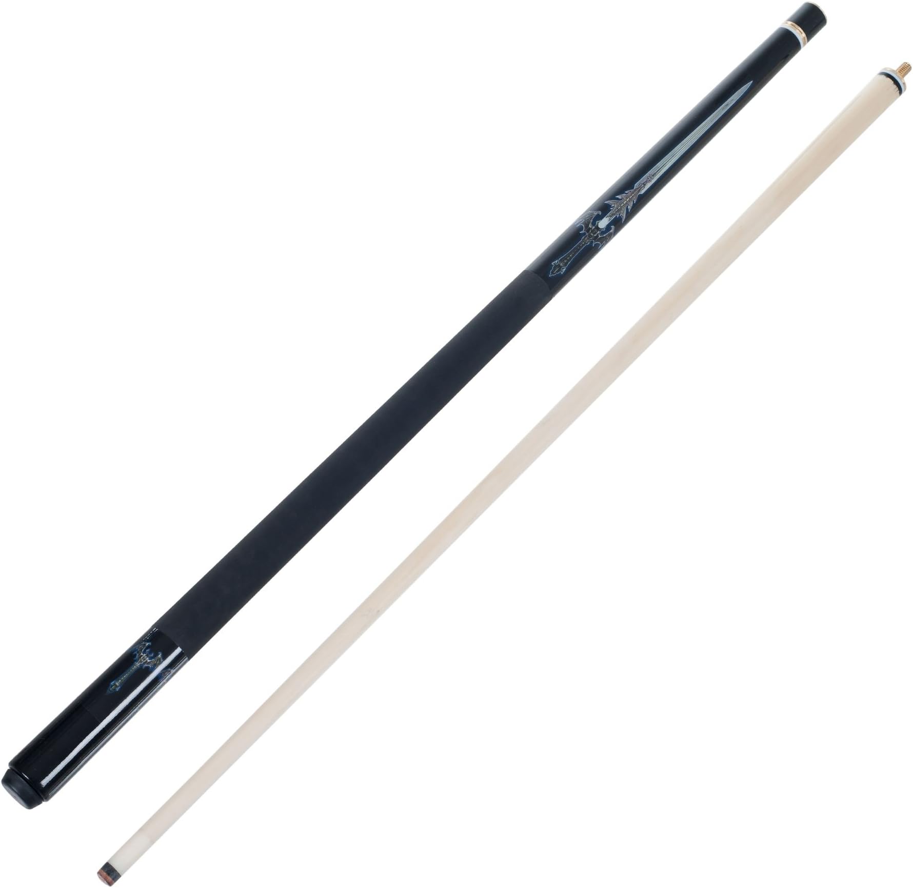Trademark Global Blue Sword Billiard Cue with Case