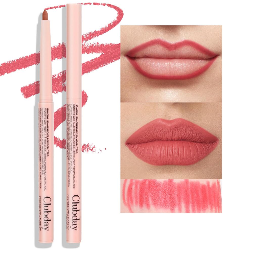 Surakey 2Pcs Matte Lip Liner Pencil Set - Colors Natural Lip Makeup Soft Pencils Waterproof and Longwear Ultra Fine Lip Liners - Smooth Lipstick Pen Creamy Velvet Lip Liner Long Lasting, Type 3