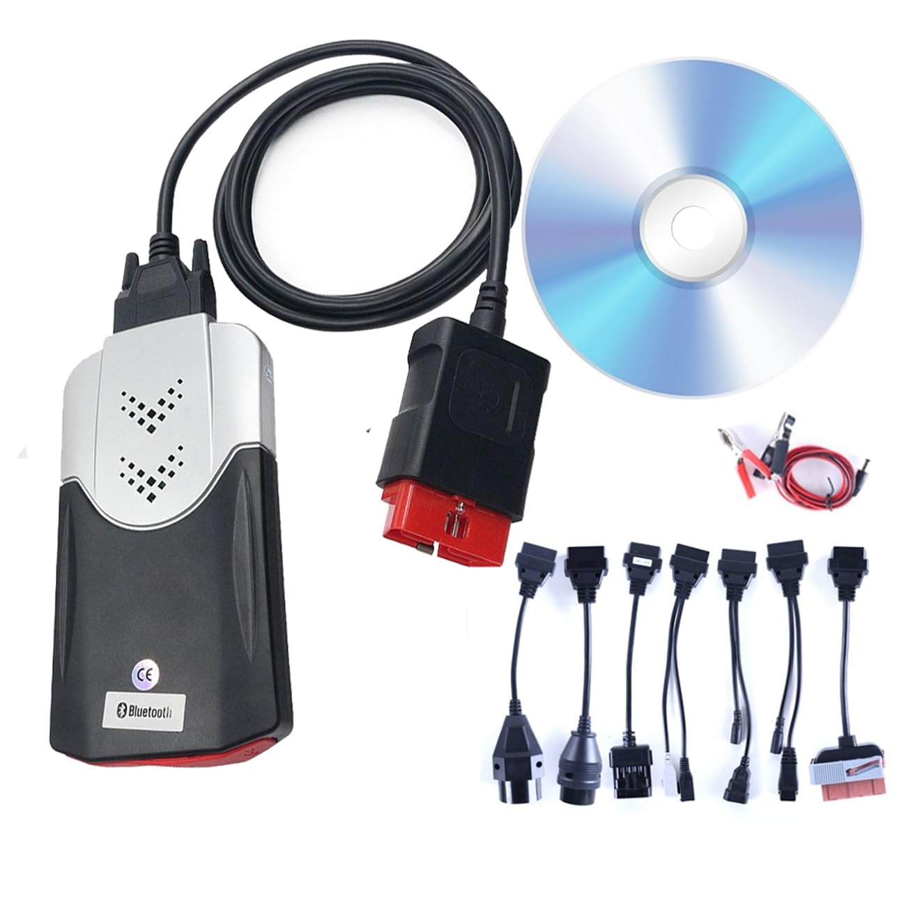 2021.11 Tnesf Orpdc OBD PKW LKW Diagnose Interface Tool für VD150 TCS 2020.23 Zubehör Scanner Auto Tools OBD2 Verbindungskabel OBD-II Diagnosewerkzeuge mit 8 Stück Autokabeln