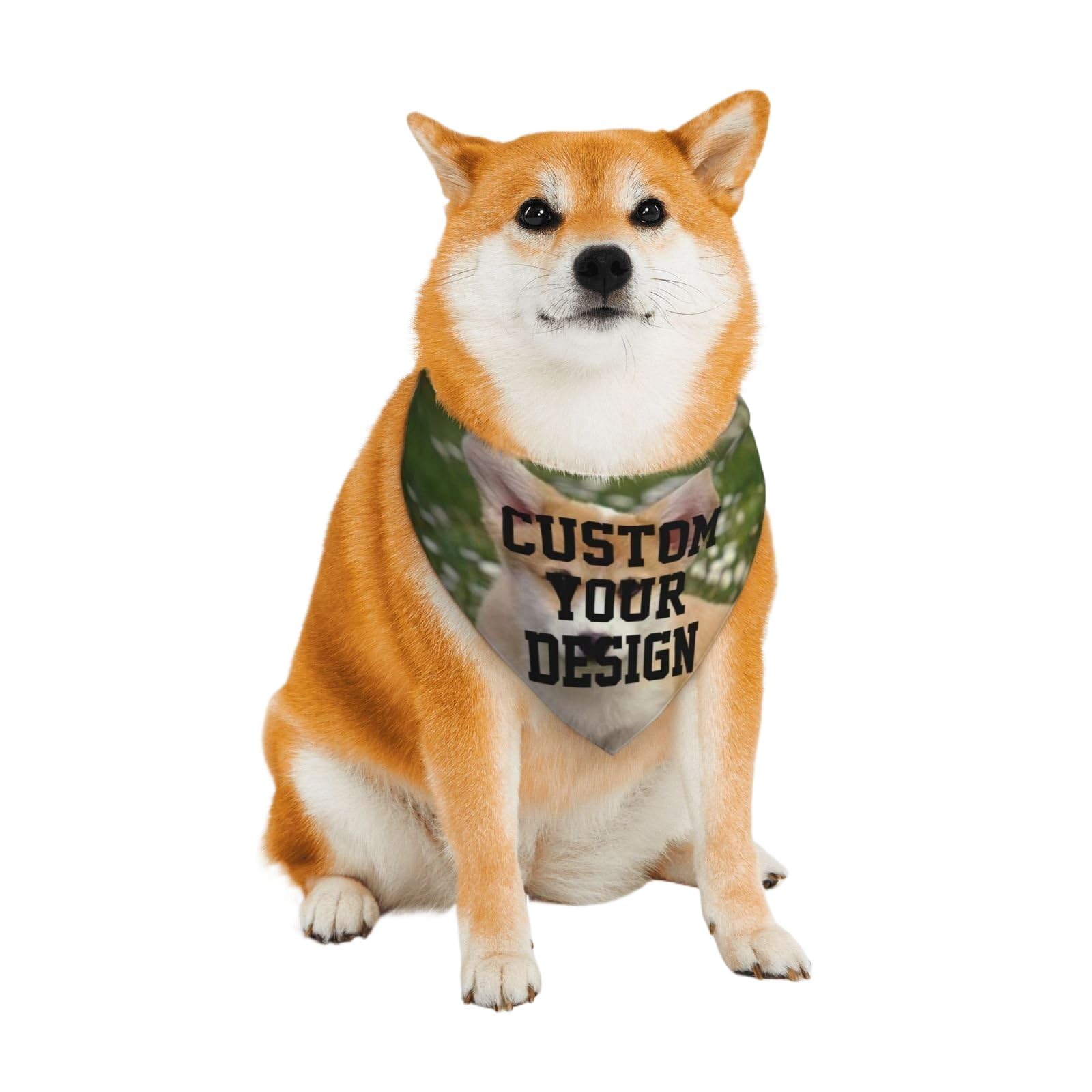 Pañuelos Personalizados para Perros: Bufanda con Baberos Lavables, Pañuelo para Perros para Mascotas, Pañuelos Personalizados con Foto para Mascotas, Bufandas Triangulares para Perros Y Gatos Pequ