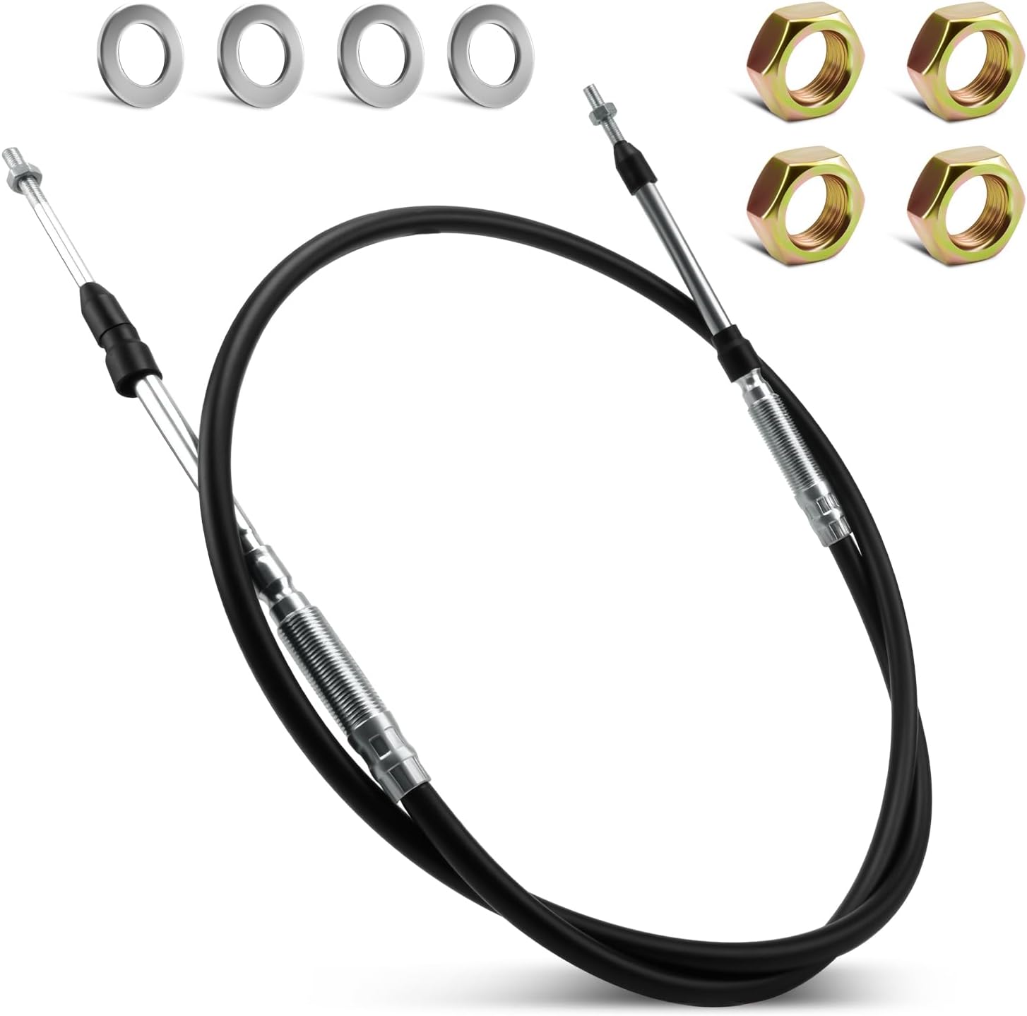 compatible 72" Universal Control Cable Fit for Products 5200 Series Mount PTO Valve Dump Truck 5203BBU072