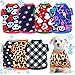 7 Pieces Dog Fleece Sweaters Dog Warm Sweater Dog Sweatshirt Winter Dog Outfits Soft Fleece Puppy Sweater Dog Outfits for Chihuahua Yorkshire Poodle Pets Pup Dog Cat (Cute Pattern,Large)