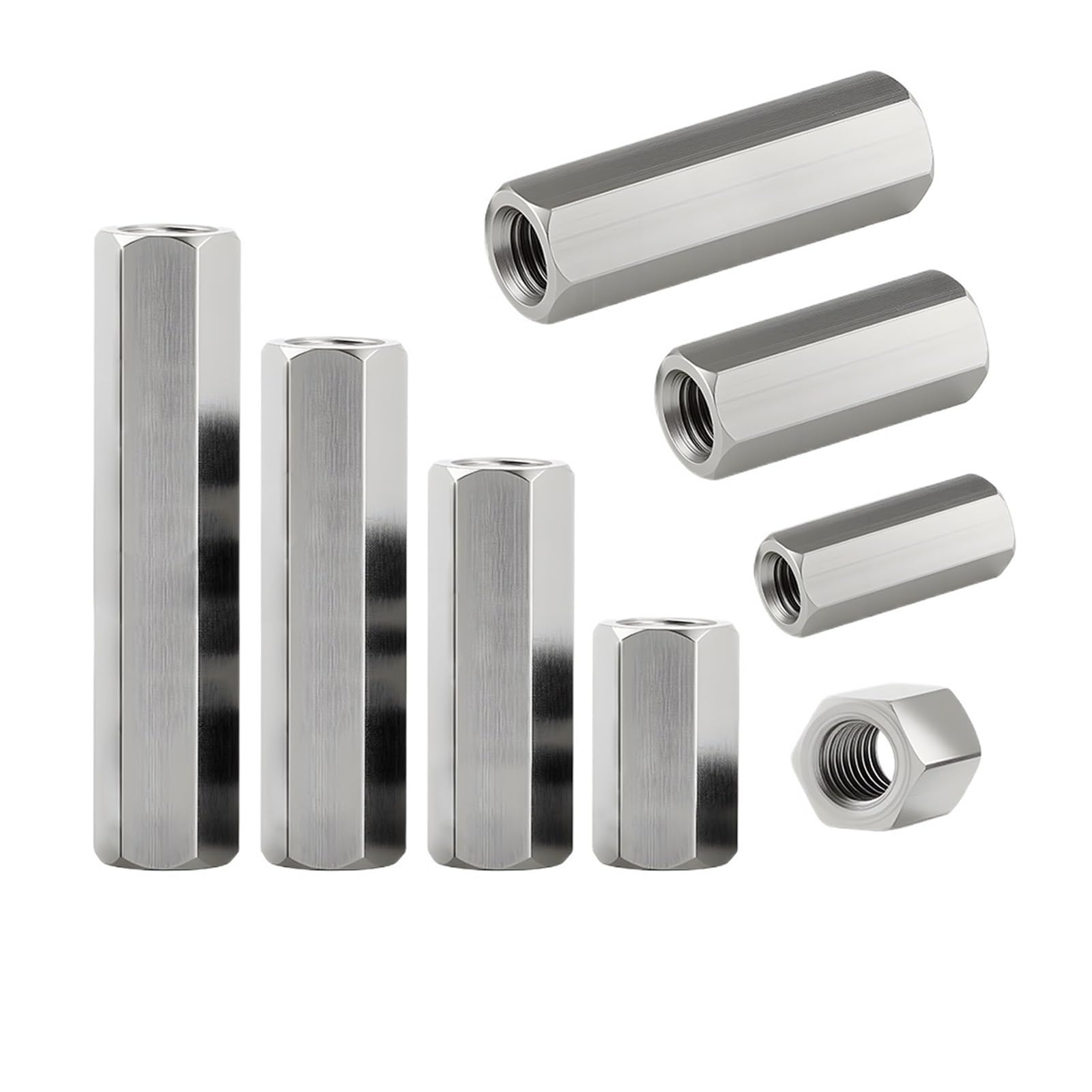 Separador de placa base PCB acero inoxidable 304, perno espaciador hexagonal, tornillo pilar roscado hembra-hembra M2 .5 M3 M4 M5 M6