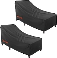 Vista 1 de ULTCOVER Smart Selection - Funda impermeable para silla de patio, para exteriores, paquete de 2, 84 pulgadas de largo x 32 pulgadas de ancho x 30