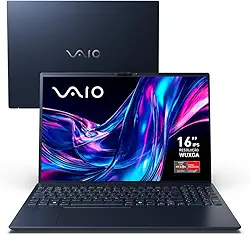 Notebook VAIO FE16 AMD® Ryzen 7-5825U Linux 32GB RAM 512GB SSD 16' IPS WUXGA Antirreflexo - Cinza Grafite