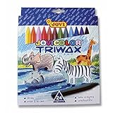 ceras jovicolor Colores vivos Jovi 973/24 - Ceras triangulares Triwax, estuche 24 ceras surtidas