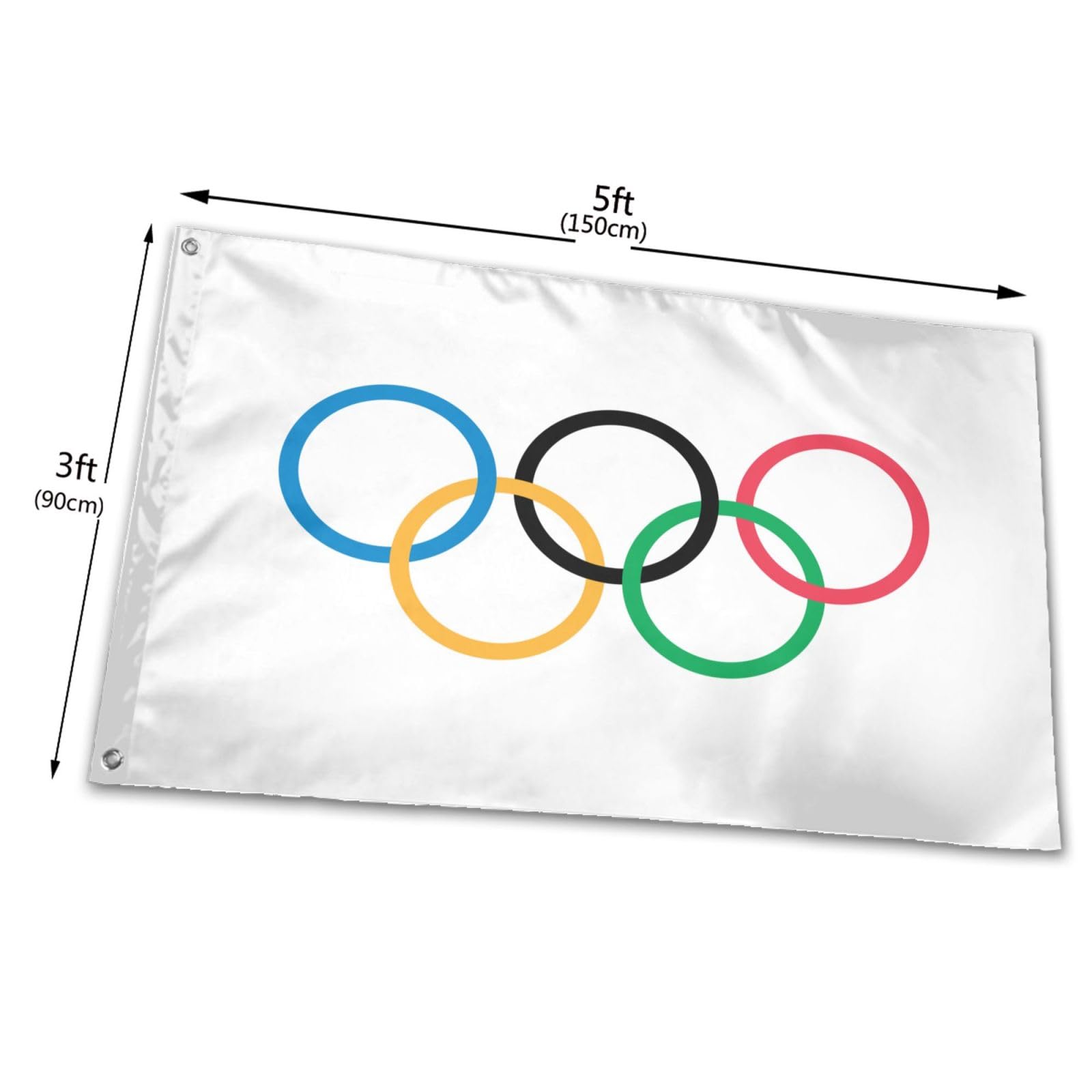 Bandiera olimpica da colorare: disegno da stampare gratis