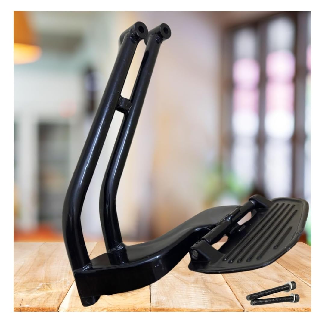 VTRUST Ladies Footrest Stand Compatible for Chetak EV | Heavy Duty Foot Rest for Electric Scooter | Black | Chetak Accessories