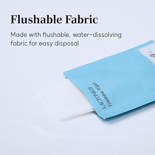 Miniatura 7 de LACTOMEDI Toallitas femeninas  Sin perfume  Envueltas individualmente  Toallitas femeninas con pH equilibrado  Toallitas desechables para pieles