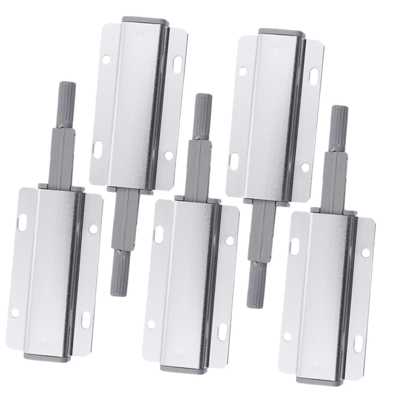 25 Piezas Unidades Pestillos para Puertas de Armario Cierre Push To Open con Integrado Duraderos y Seguros para Cocinas y Armarios Diseño Compacto y Resistente de Aluminio Color