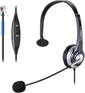 Landline Telephone Headset with Noise Cancelling Microphone, RJ9 Phone Headset For Cisco 7931G 7940G 7941G 7942G 7962G 6921 6941 7821 7945 7960 7965 7975 7971 8811 8845 8851 8861 Office IP Desk Phones