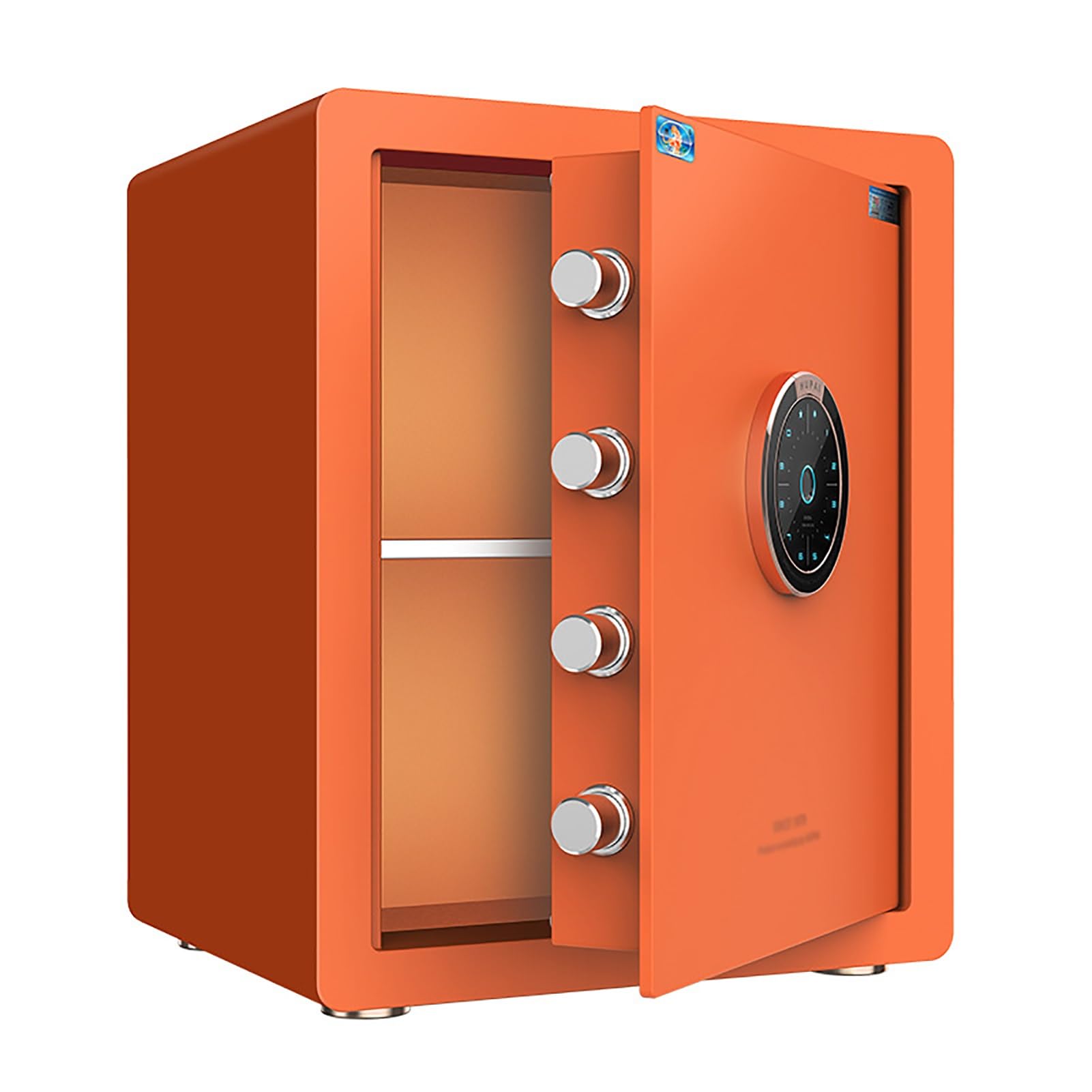 IEOWY Digital Security Safe with Alarm Function and Shelf for Personal Items - Biometric Safe Box for Secure Storage