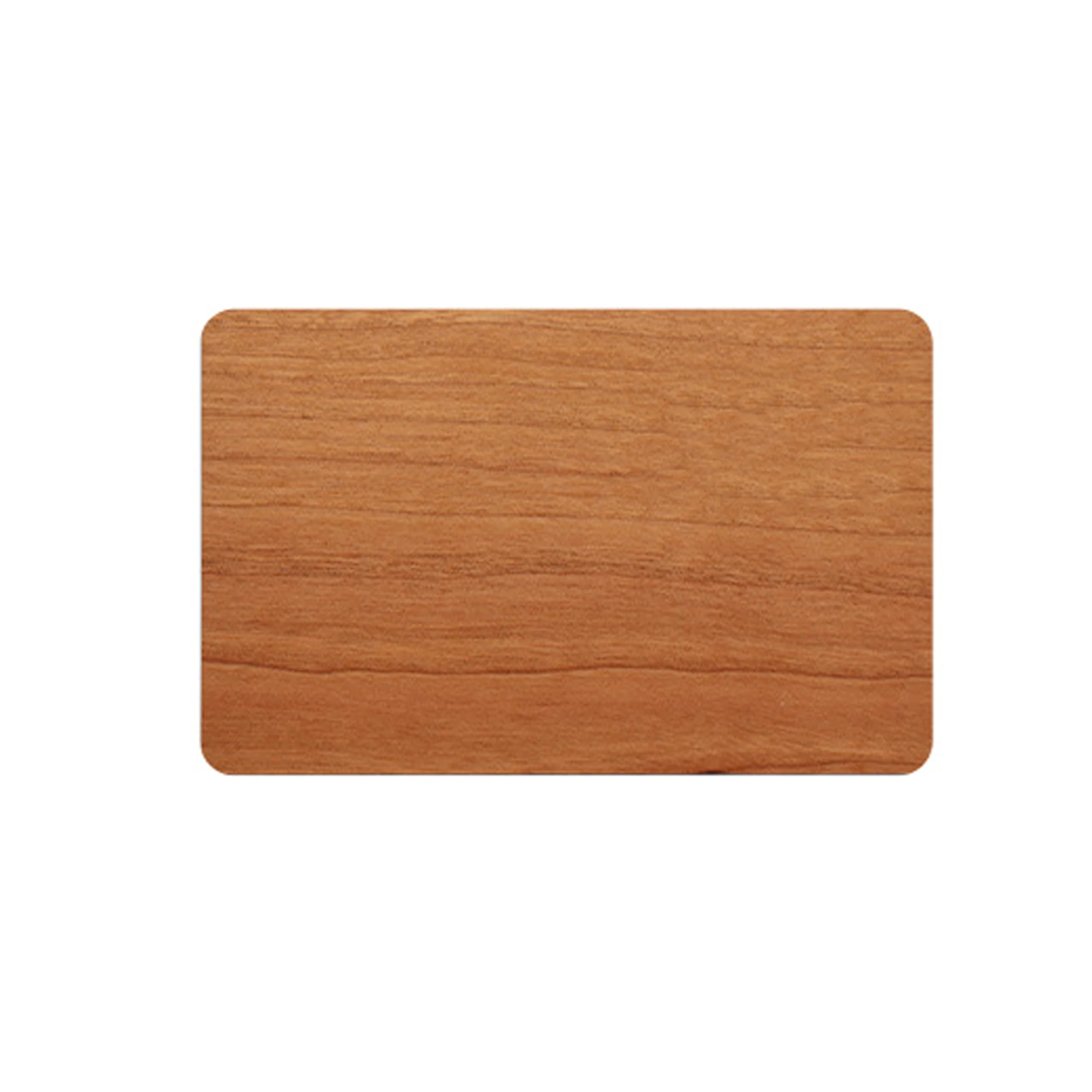 20-Pack Cherry Wood NFC Cards, 13.56MHz, ISO 14443-A, Business Cards