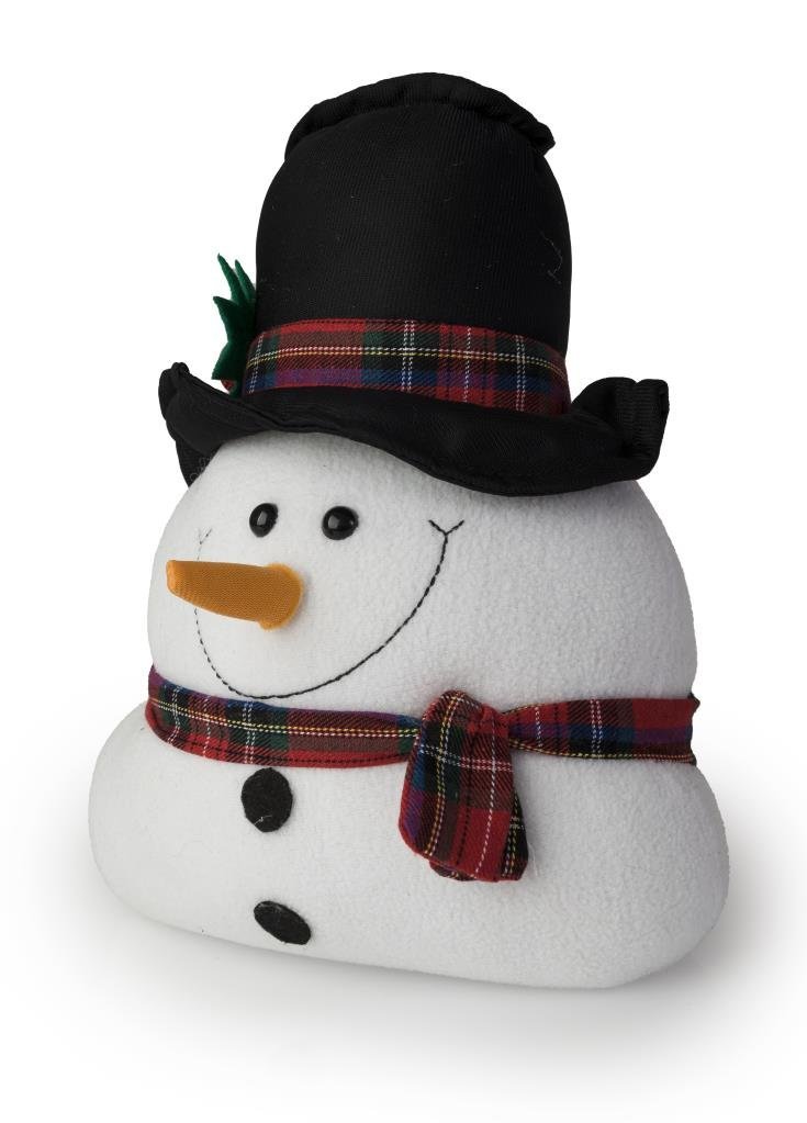 Blue Canyon Snowman With Hat And Tartan Scarf Door Stop