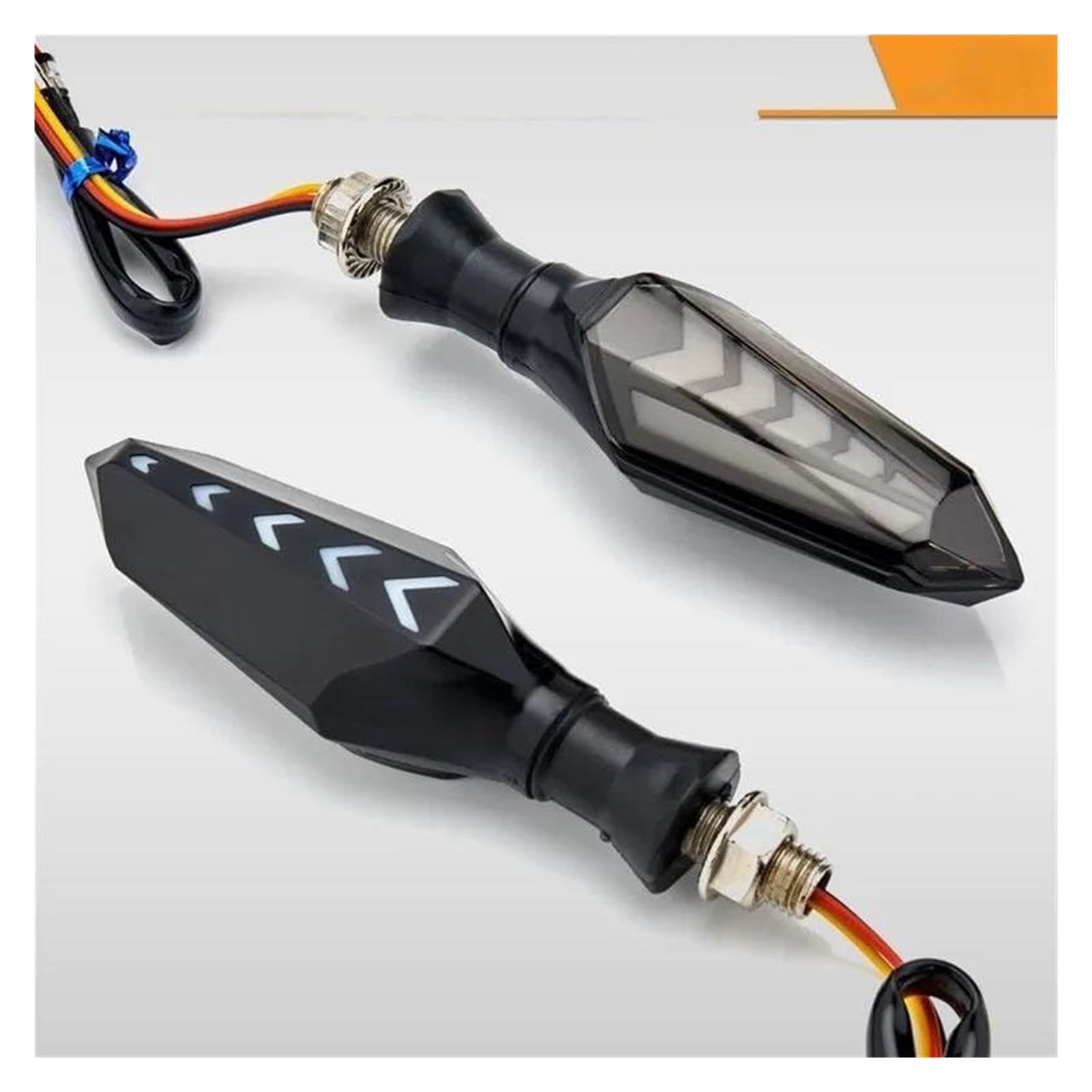 Indicatore Direzione Anteriore per Yamaha MT 07 09 TMAX 500 530 Frecce per Motociclette LED Indicatori di Direzione Luci Lampeggianti Sequenziali Marcia(4pcs Red)