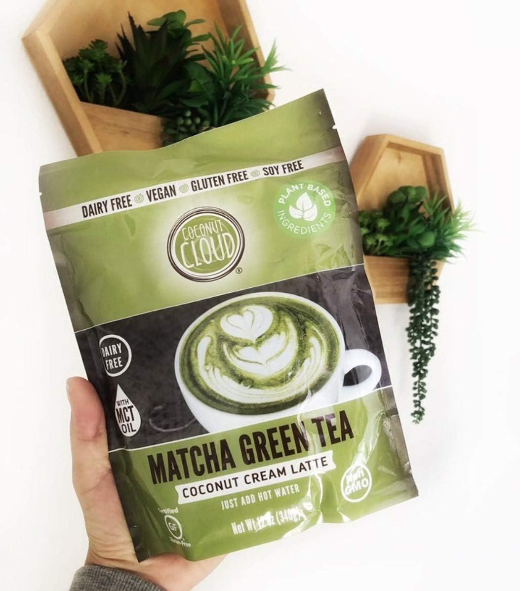 Coconut Cloud: Vegan Matcha Latte | Delicious, Lightly Sweetened made from Green Tea & Coconut Milk Powder, 21 Servings