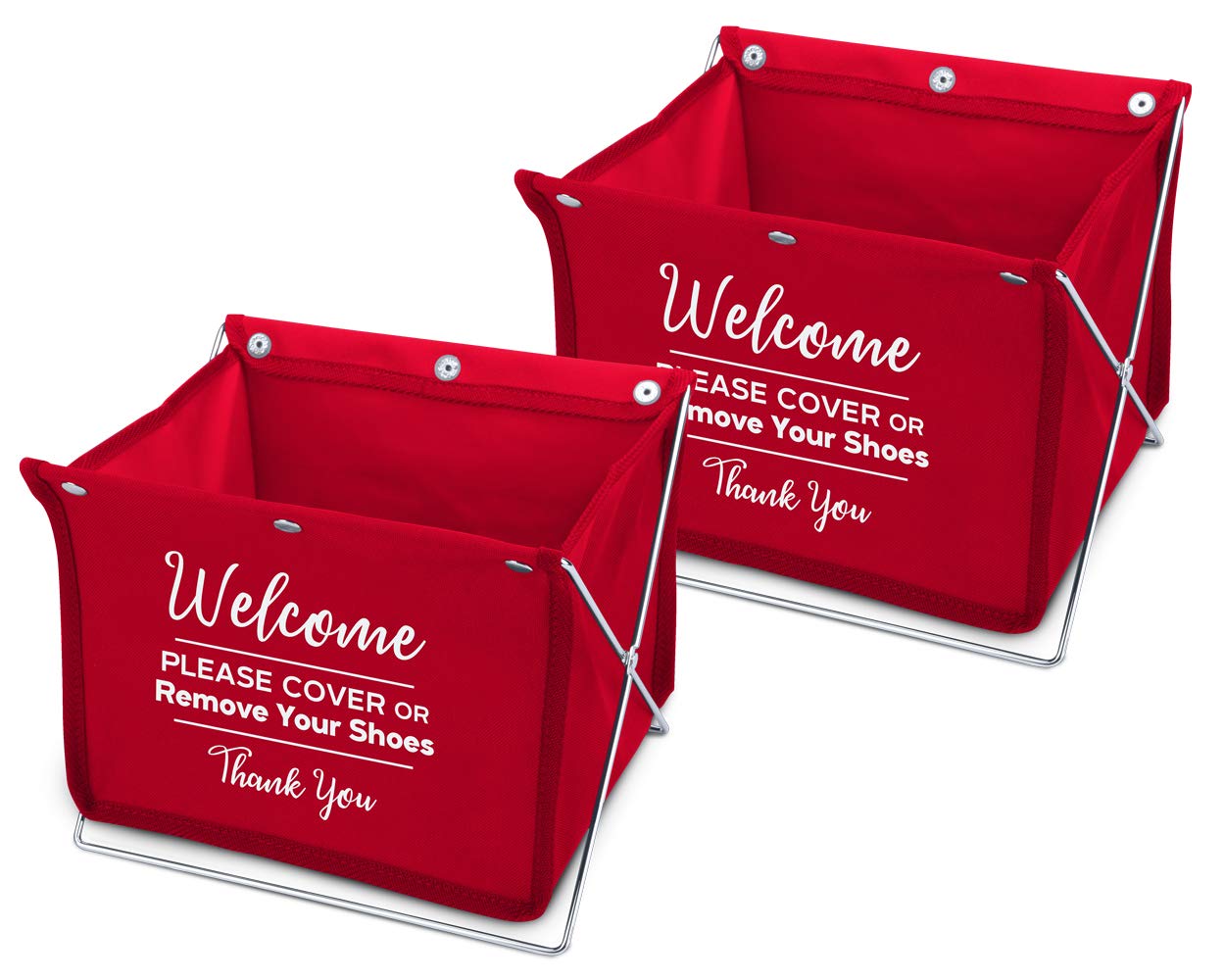 Foldable Shoe Cover Holder Save with our 2 Pack (Red 2 Pack