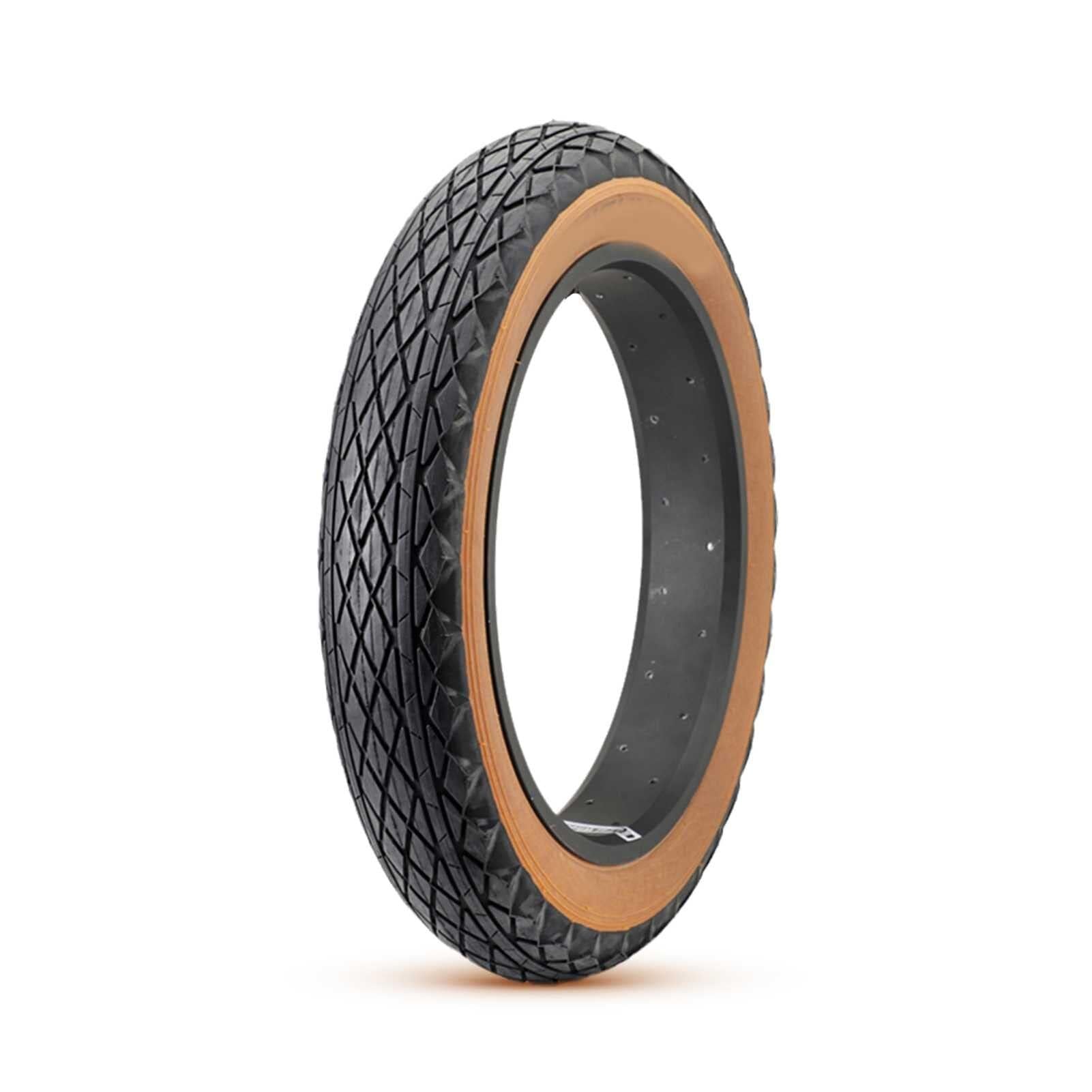 20x4 Opona Rowerowa | 20x4,0 Fat Tire Brązowy Wzór Ścianki Bocznej do Roweru Elektrycznego | Opona Antyprzebiciowa do Roweru Elektrycznego 20 X 4 | 20 Cali Kompatybilna
