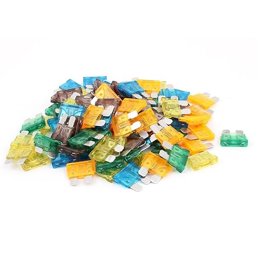 Car Vehicle Auto Caravan ATC ATO Mini Blade Fuse 100pcs Assorted Color