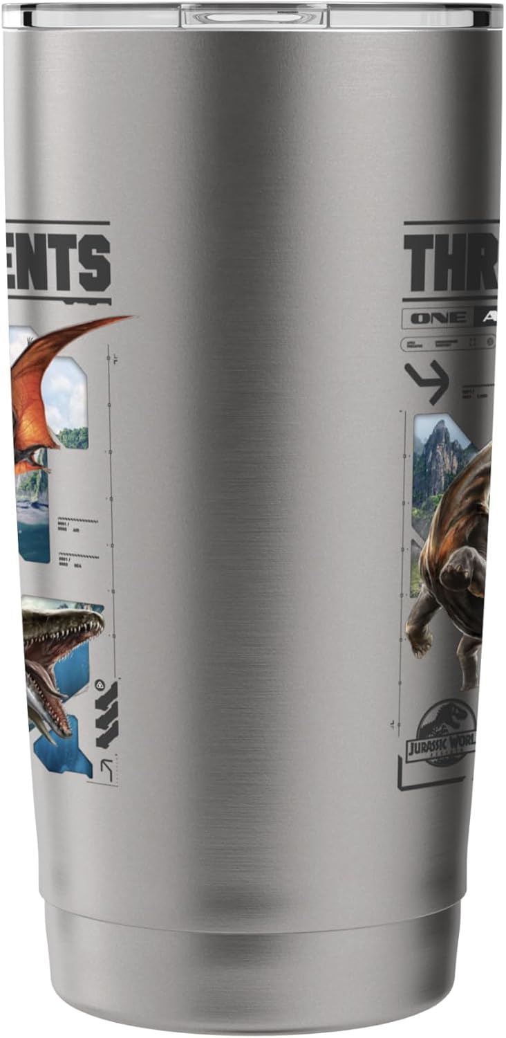 Jurassic World Rebirth Three Elements One Adventure Stainless Steel Insulated Tumbler