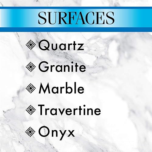 Miniatura 4 de Stone Care International Limpiador y pulido de cuarzo, 24 onzas con paño de microfibra, limpia y brilla tus encimeras de cuarzo, islas y superficies