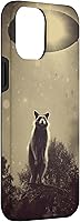 Vista 3 de iPhone 15 Pro Max Vintage alien raccoon UFO Alien Case