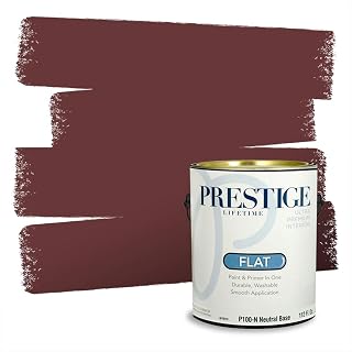 PRESTIGE Paints Interior Paint and Primer In One, 1-Gallon, Flat, Comparable Match of Valspar* Spanish Tile*