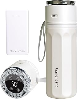 Electric Insulin Cooler Travel Case TSA Approved，USB Type-C Smart Cooling, 10000mAh Power Bank ，Large Capacity Medication Cooler ，Medical Cooler for Travel (White,inclued 10000mAh Power Bank)