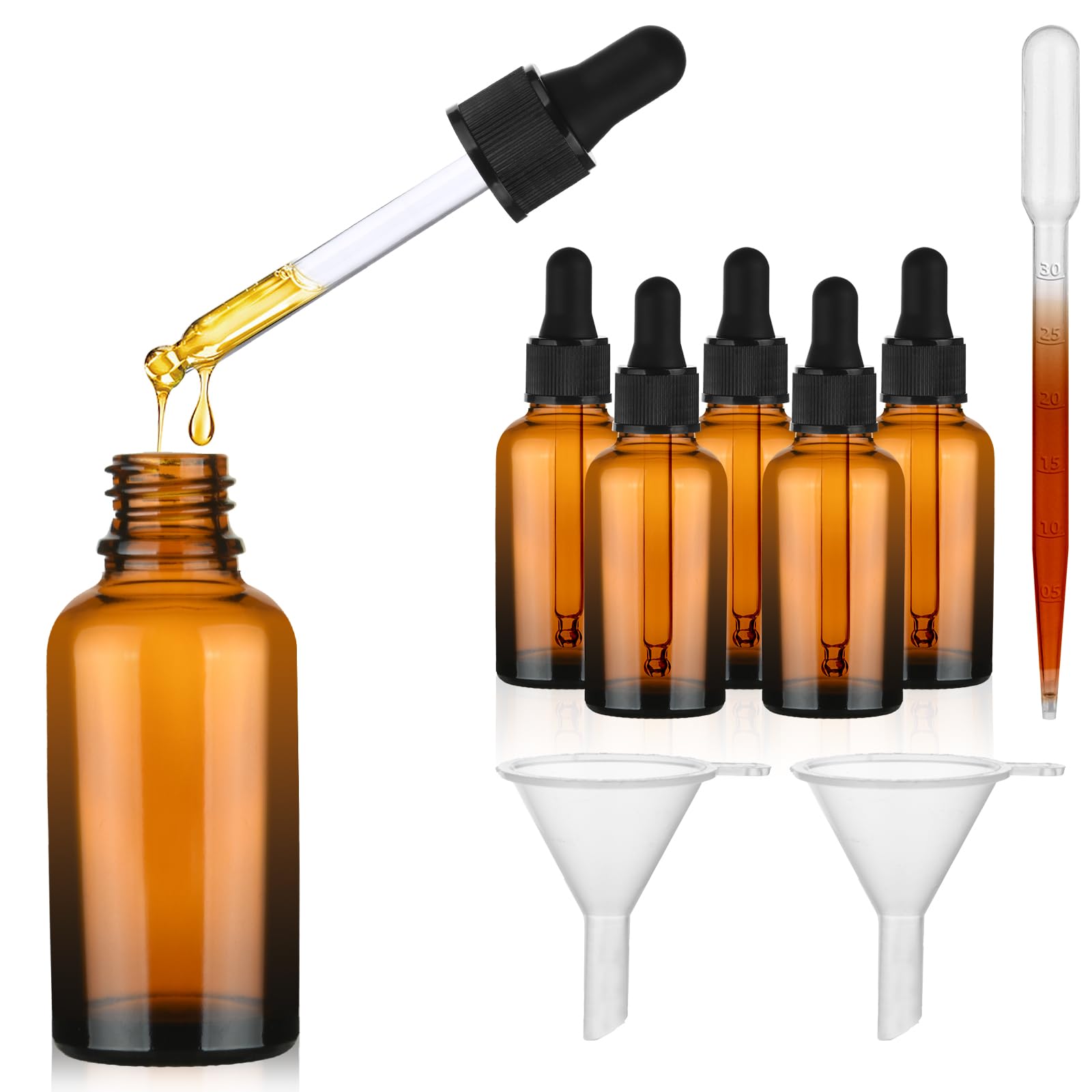 25 Bottigline Vetro Marrone 2ml Con Pipetta - Per Oli Essenziali E Aromaterapia - Foto 4