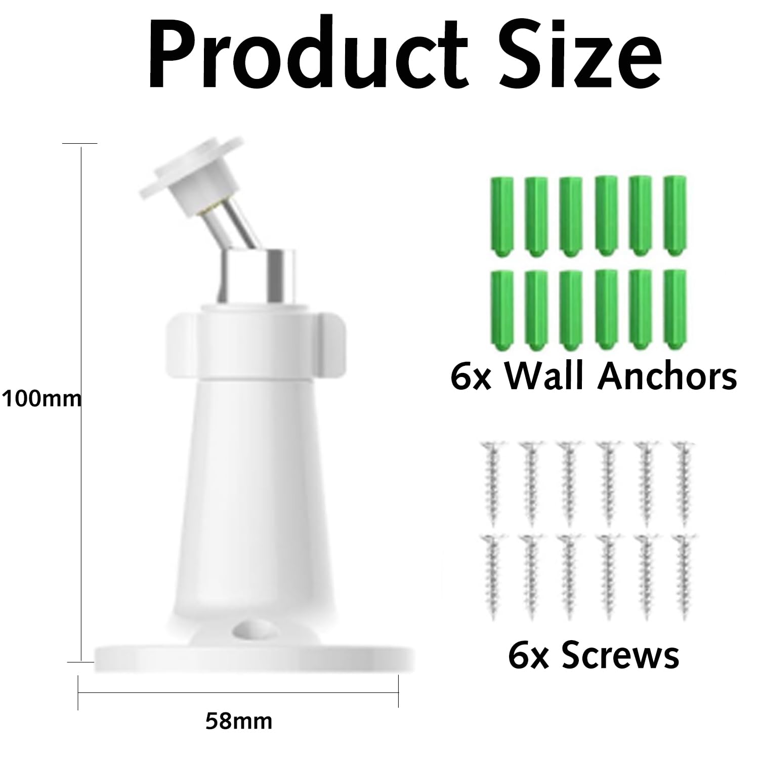 Security Camera Mount Ring Camera Mounting Bracket Stick Up Mount 360 Degree Indoor and Outdoor Use Easy Installation for Ring Surveillance - Image 4