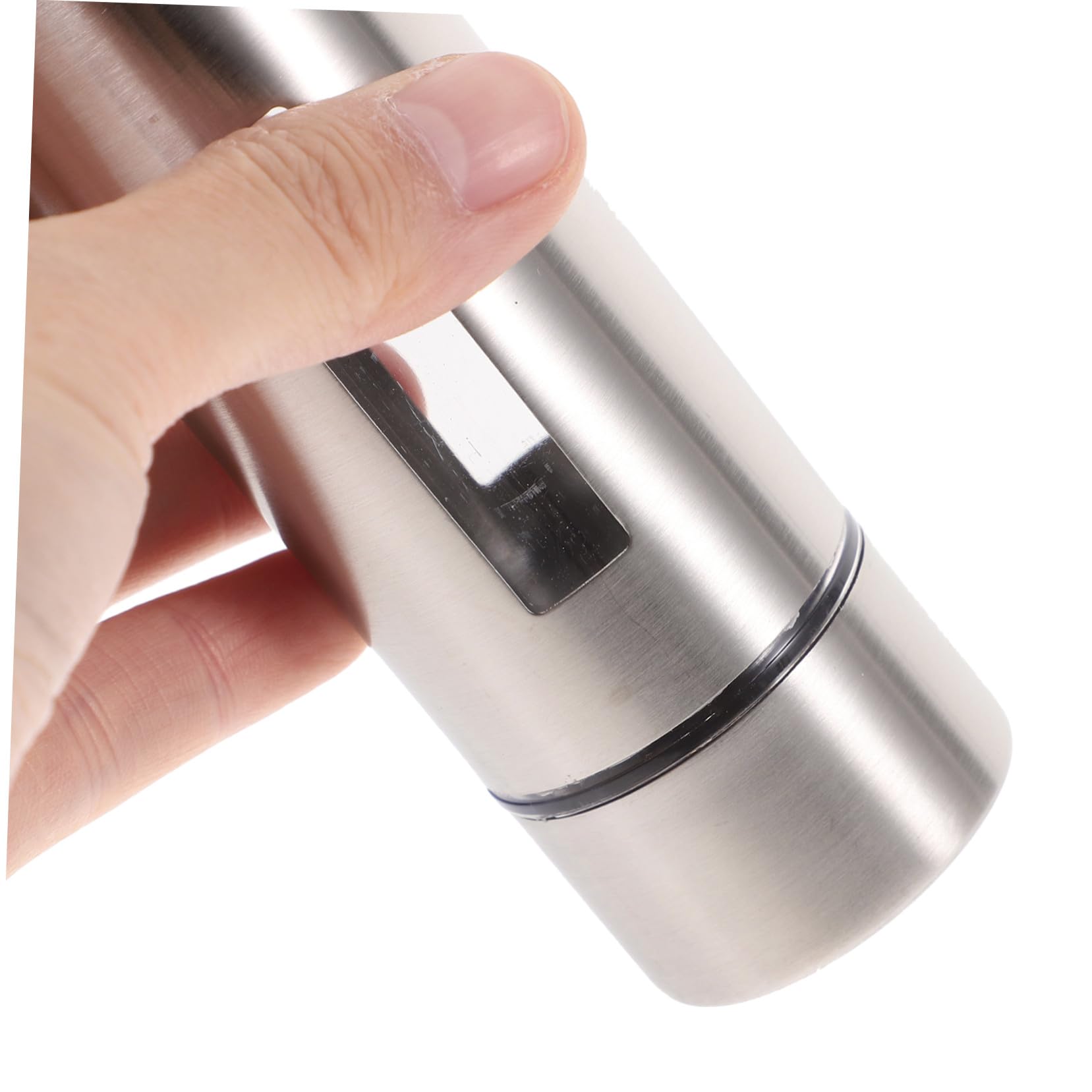 Alipis Juego de 4 Botellas de Condimento de Acero Inoxidable Cuerpo Transparente y Diseño Extraíble, Fácil de Verter, Adecuado para Cocina y Hogar