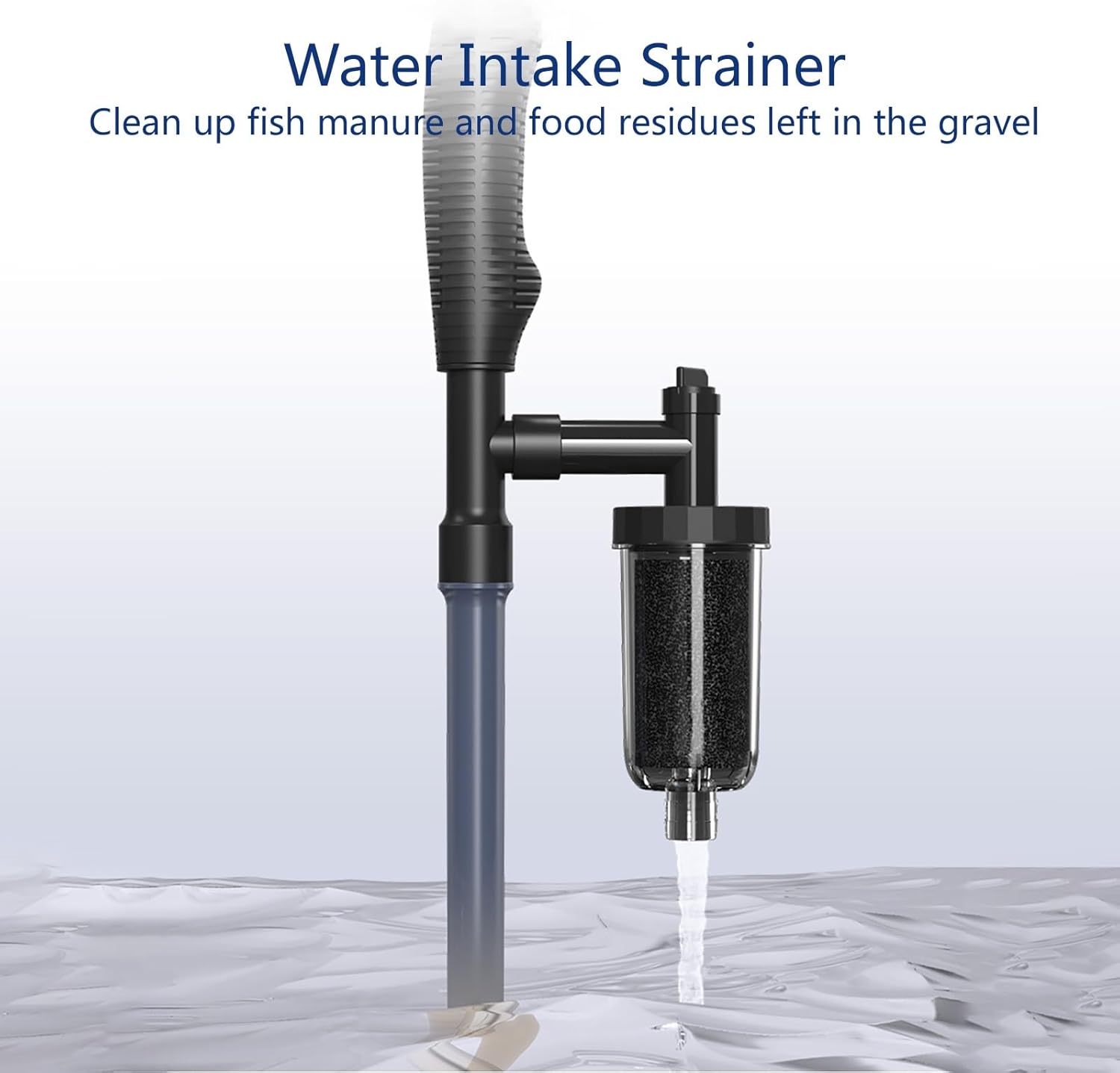 Electric Aquarium Gravel Cleaner, Powerful Fish Tank Cleaner with Siphon Pump, Vacuum Gravel Cleaning Tools for Water & Fish Tank