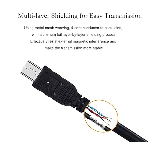 Miniatura 2 de Cable USB UC-E4, compatible con Nikon D610 D2 D3 D3X D100 D90 D80 D70S D70 D60 D50 D40 D40X D200 D300 D3000 D3100S D3100 D7000 D700 0 cable de