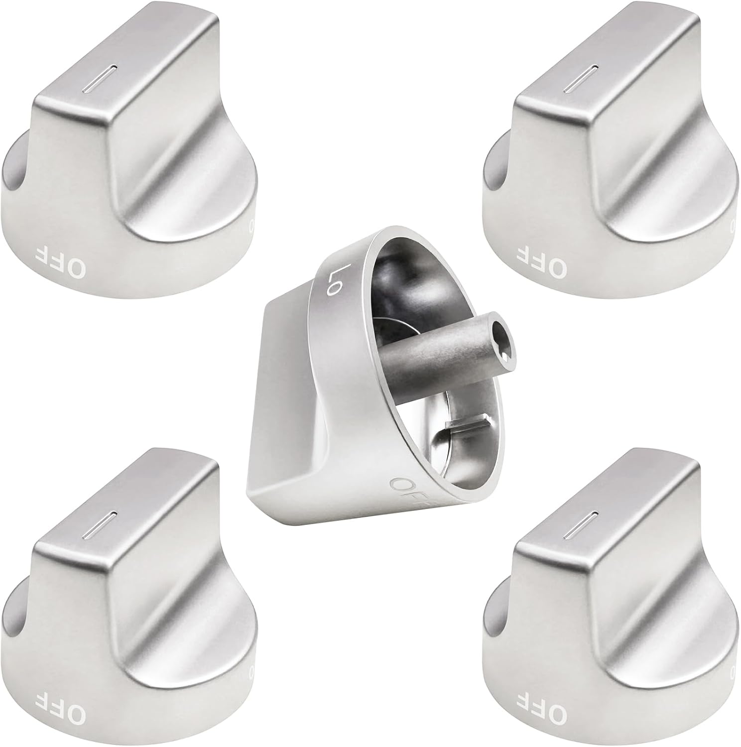 W11239985 Stove Knob Replacement for Whirlpool Gas Range Control Knobs, Replace W10850015 W11032553 Control Knob, Fits WFG525S0HZ1, WFG550S0HZ0, WFG525S0HZ0, WFG535S0JV0, WFG550S0HV0 Stove Knobs