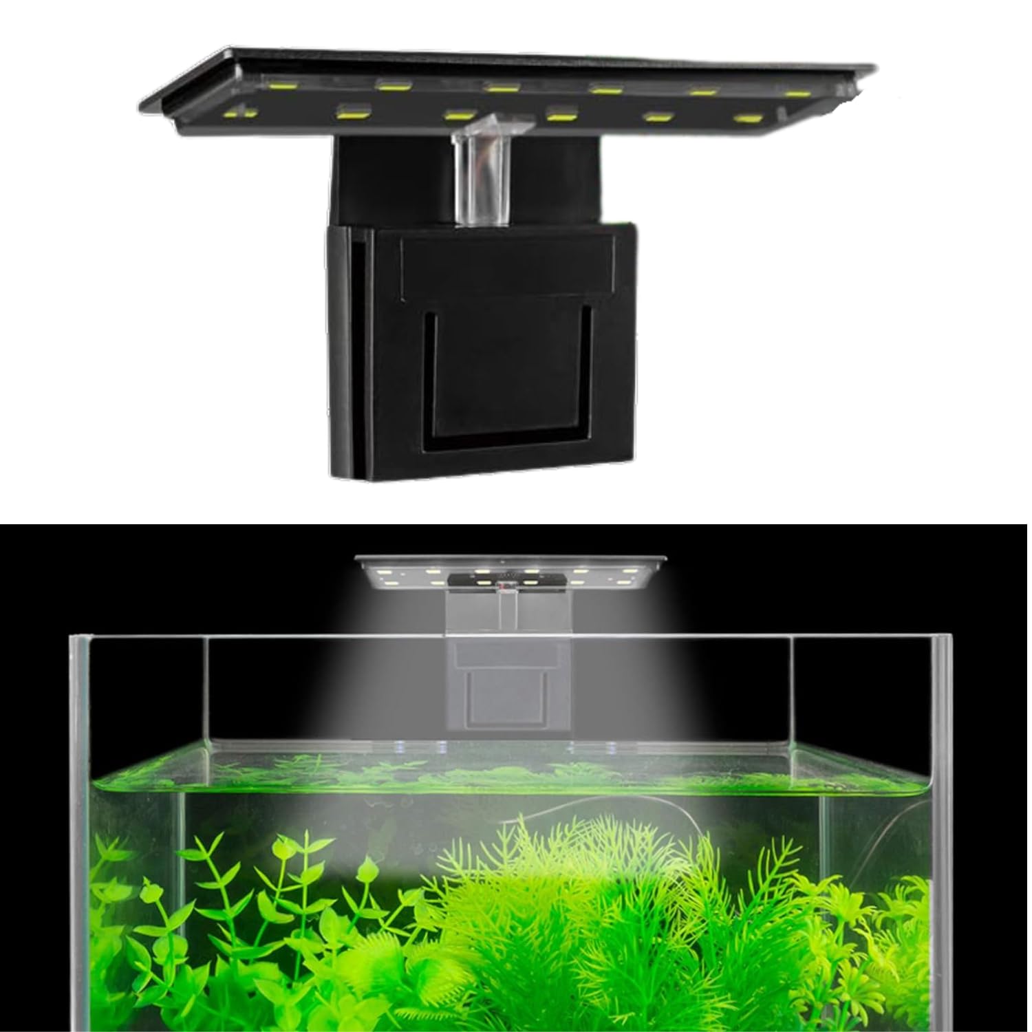 Animaux X3 Slim LED Aquarium Light (Fits Up to 2FT Tanks) - Creative Clip-On Plant Growth Light (Black) (B0DBHGP6WK) Amazon Price History, Amazon Price Tracker