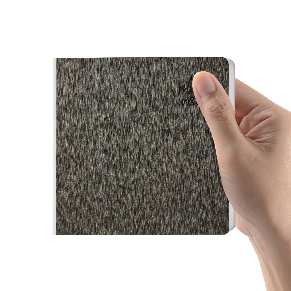 Mifuner Coffee Hardcover Sketchbook Square Hardbound Sketch Journal 4.7 x 4.7 Inch 42 Sheets Art Book 250GSM Ultra Smooth Paper Ideal for Pencils,